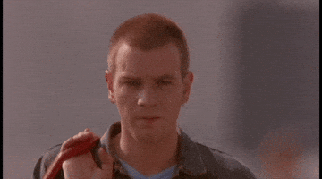 ewan mcgregor trainspotting GIF by MIRAMAX