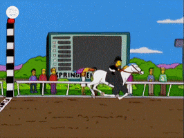 Happy The Simpsons GIF by World Horse Racing Happy The Simpsons GIF by World Horse Racing